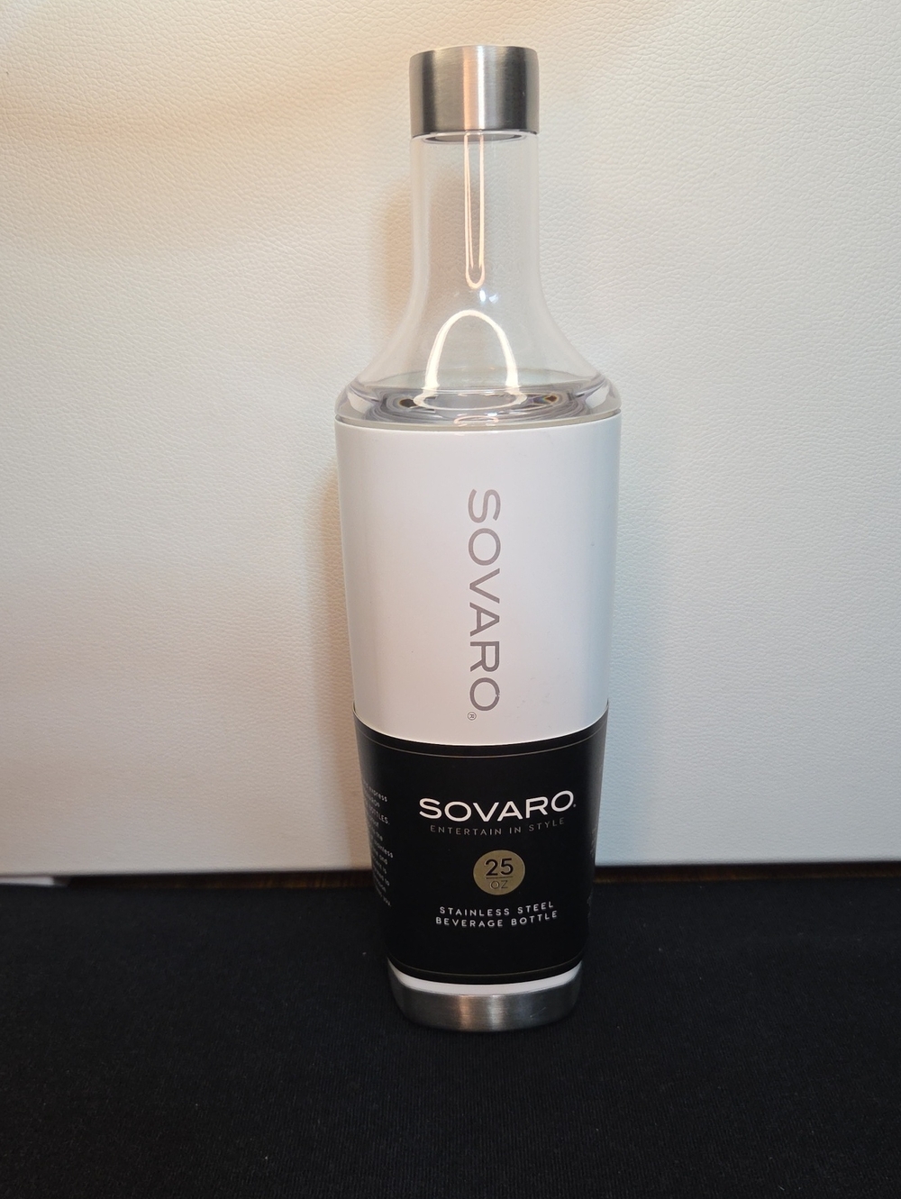 NWT Sovaro 25oz Stainless Steel Beverage Bottle With Infuser Insert